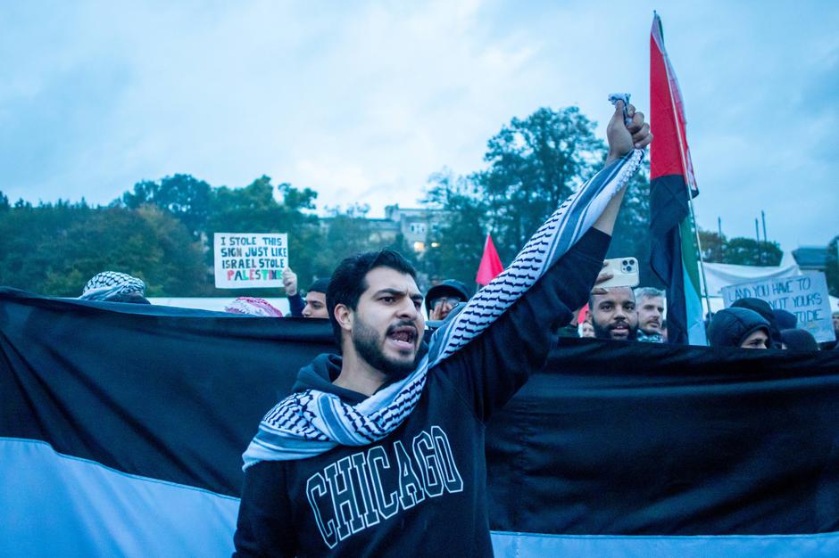 Protest za pravice Palestine v Ljubljani | Avtor: Profimedia