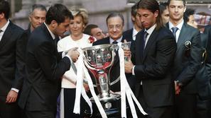 Casillas Ramos Ronaldo Real Madrid Aguirre sprejem naslov prvakov pokal pokrajin