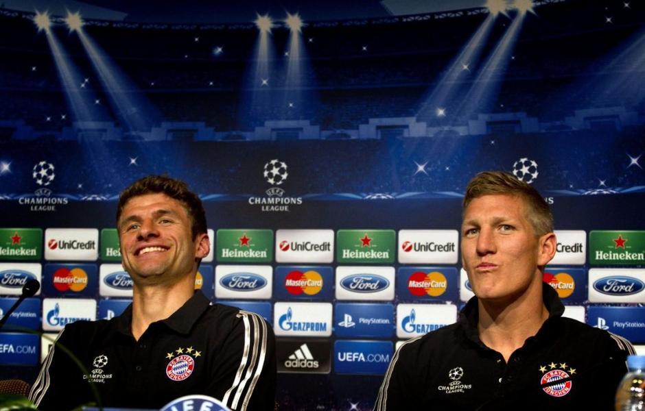 Müller Schweinsteiger Barcelona Bayern Liga prvakov polfinale | Avtor: EPA