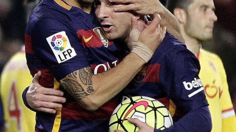 Luis suarez Leo Messi Barcelona Sporting