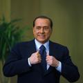 Italy's Prime Minister Silvio Berlusconi attends a joint news conference with Eg