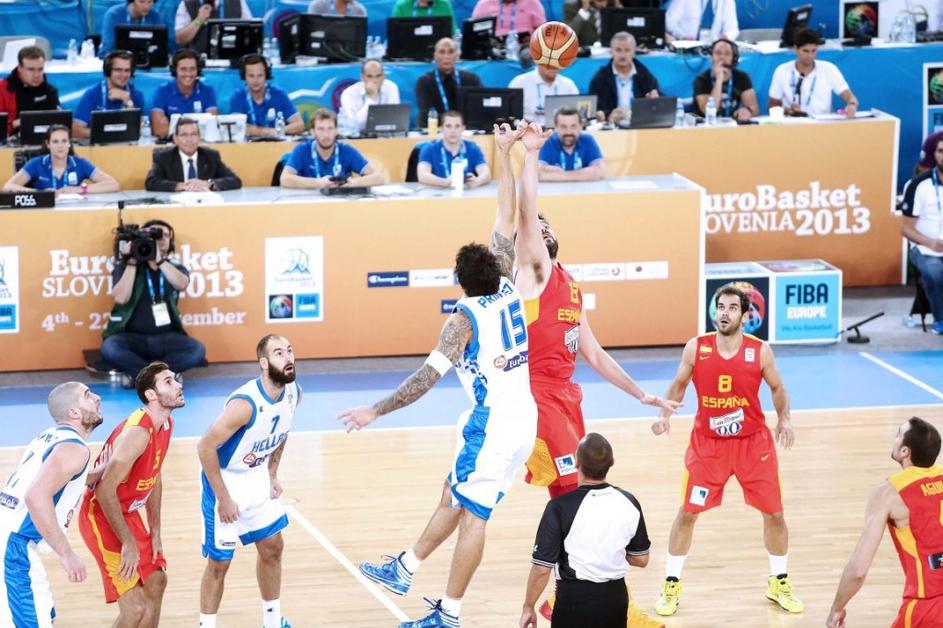 Španija Grčija EuroBasket Stožice Ljubljana Gasol Printezis Spanoulis Calderon