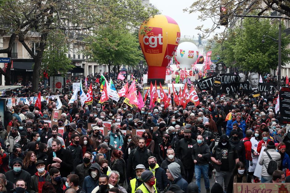 Protesti ob 1. maju, Francija | Avtor: Epa