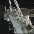 Popravilo ISS astronavta