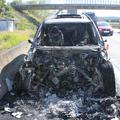BMW X5 v požaru