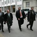 Moravški župan Martin Rebolj (SD) (drugi iz leve) volitve pričakuje v dveh mesec