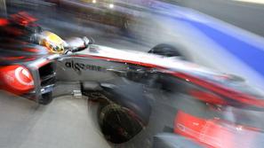 Lewis Hamilton je lani na VN Italije v Monzi odstopil v zadnjem krogu. (Foto: Re
