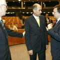 Janša v družbi predsednikov Evropskega parlamenta in komisije