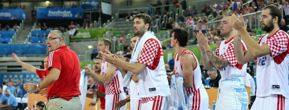 Hrvaška Ukrajina EuroBasket četrtfinale Stožice Ljubljana Repeša Markota | Avtor: EPA