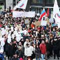 Slovenija 08.02.2013 3. vseslovenska vstaja v Ljubljani, protest; foto:Sasa Desp