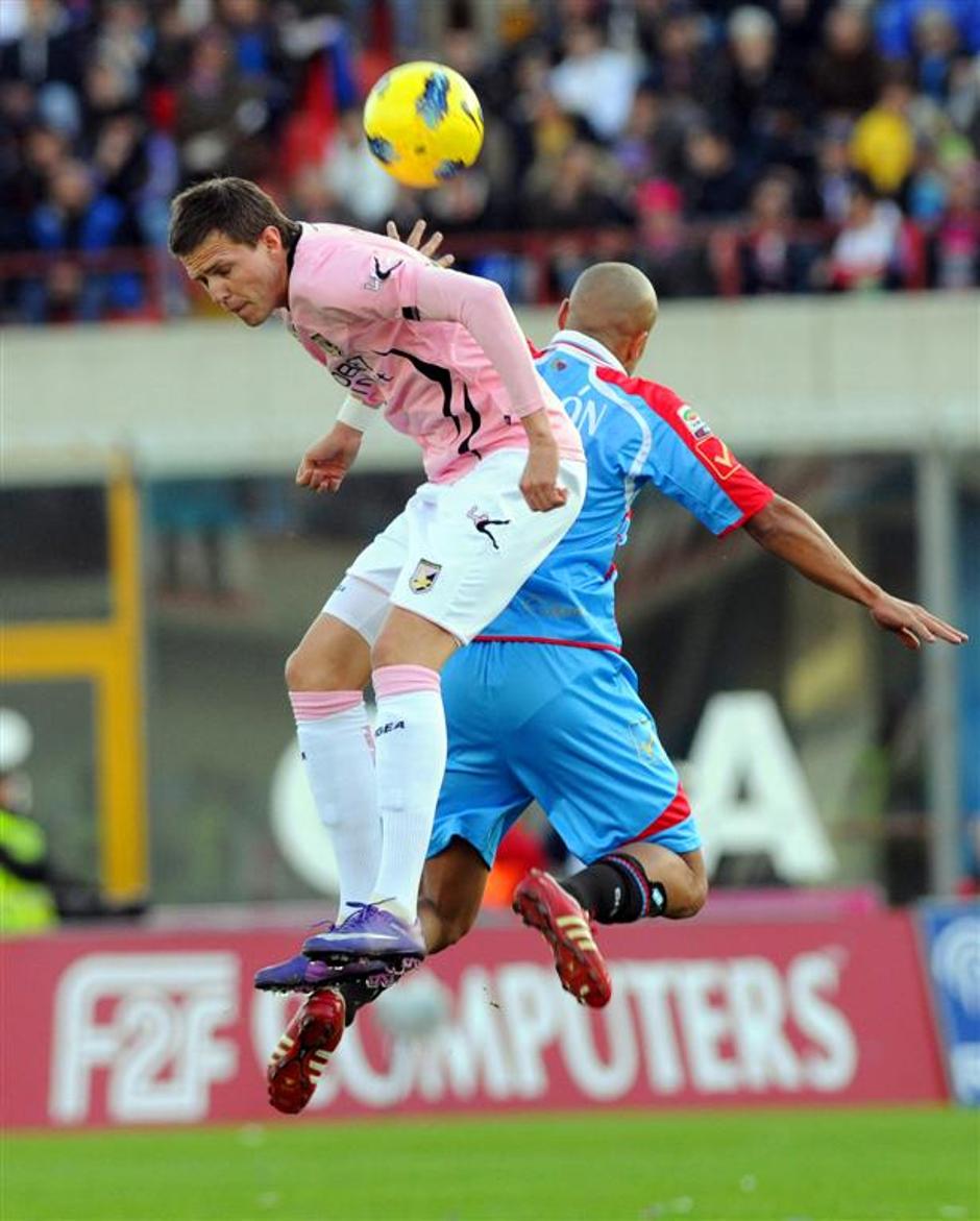 Iličić Almiron Catania Palermo Serie A Italija italijanska liga prvenstvo | Avtor: EPA