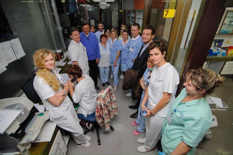 Borut Pahor v ljubljanski porodnišnici | Avtor: Facebook