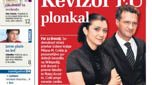 Naslovnica časnika Žurnal24 (izvod si lahko ogledate v povezavi http://www.zurna