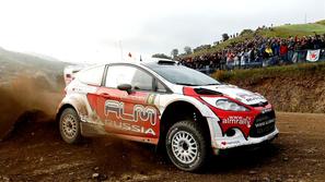 Novikov Giraudet Ford Fiesta reli WRC svetovno prvenstvo Portugalska Messines za