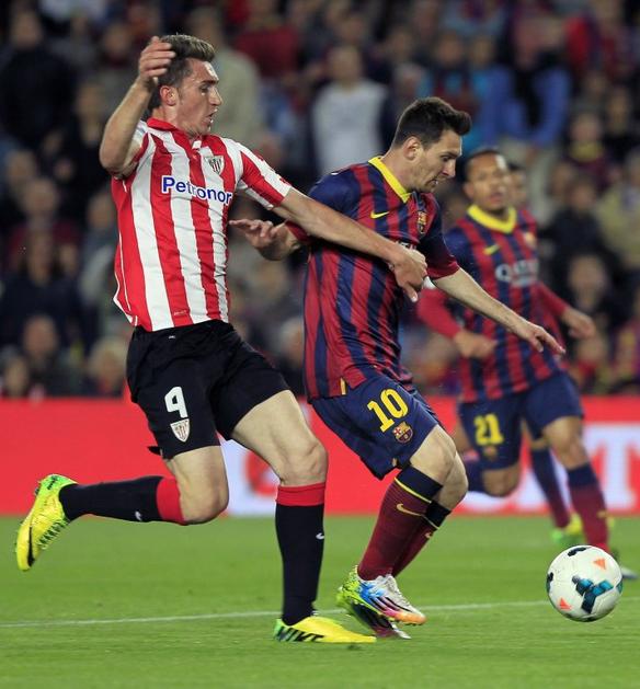 Laporte Messi Barcelona Athletic Bilbao BBVA