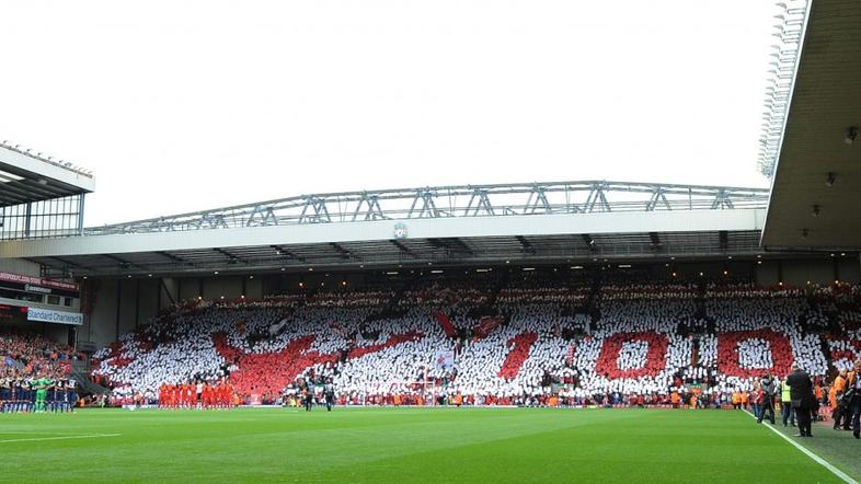 Anfield Kop Shankly Liverpool Manchester United Premier League Anglija liga prve