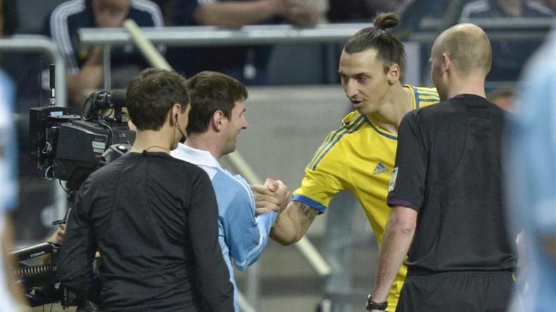 Ibrahimović Messi Švedska Argentina prijateljska tekma