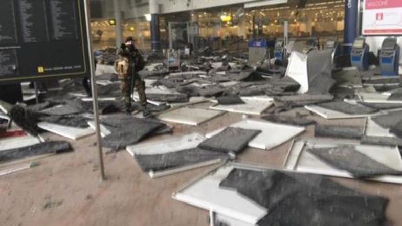 Eksplozije na letališče v Bruslju