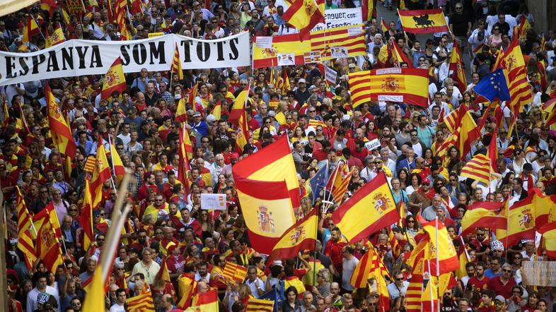 Demonstracije nasprotnikov odcepitve v Barceloni