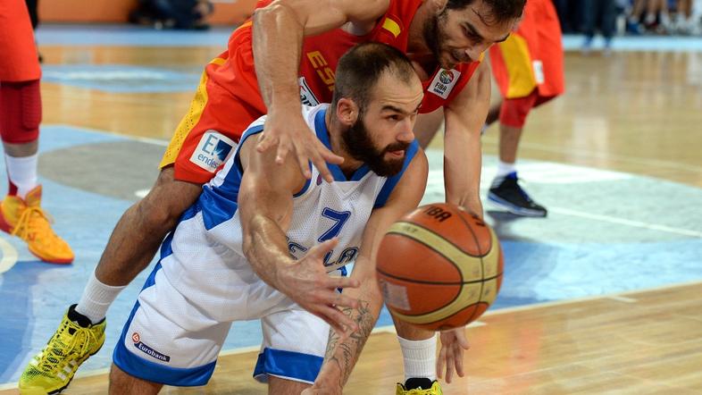 Spanoulis Calderon Španija Grčija EuroBasket Stožice Ljubljana