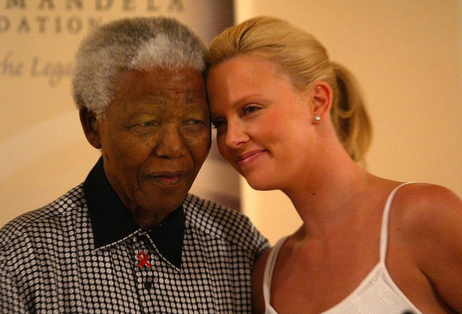 Nelson Mandela Charlize Theron