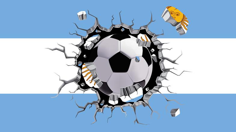 Argentina zastava žoga