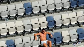 Berdych Džumhur Džuhmur Melbourne grand slam OP Avstralije navijač tribuna sedež