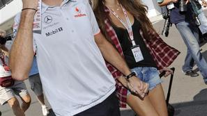 Jenson Button in Jessica Michibata
