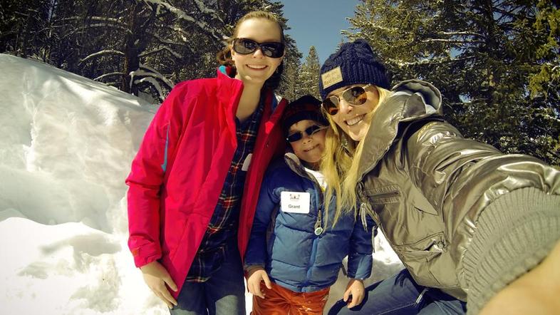 Vonn Vail GoPro go pro selfie alpsko smučanje otroci druženje