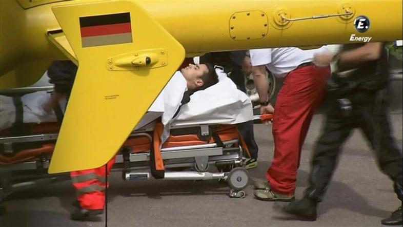 Pedrosa Repsol Honda Sachsenring nesreča zdravniki nosila bolnišnica helikopter