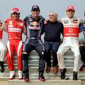 Pet kandidatov za prvaka - Hamilton, Alonso, Webber, Button in Vettel - ter gosp