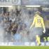 Lindegaard Chelsea Manchester United ligaški pokal dim navijači bakla bakle
