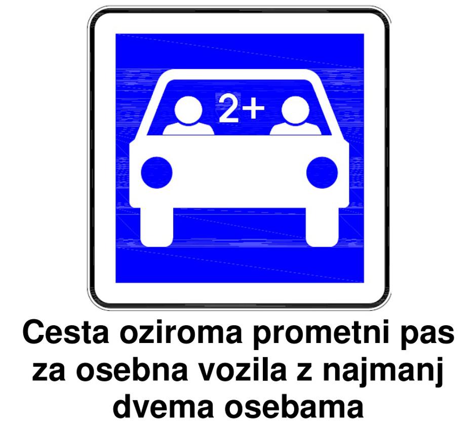 Prometni znak | Avtor: Ministrstvo za infrastrukturo