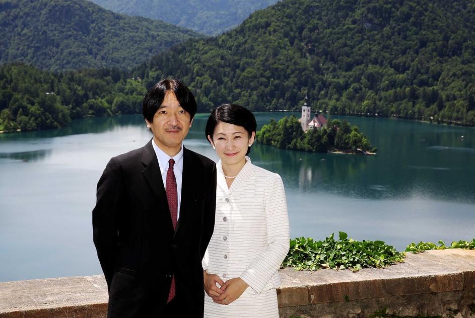 Japonska princ in princesa Akišino in Kiko Bled