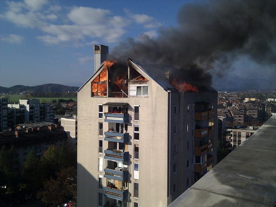 Požar v Domžalah | Avtor: Žurnal24 (bralka)