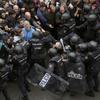 Katalonija demonstracije spopad s policijo