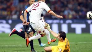 Destro Handanović Inter Milan AS Roma Coppa Italia italijanski pokal polfinale