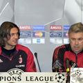 Maldini Ancelotti mikrofon novinarska konferenca Liga prvakov