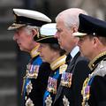 pogreb kraljica Elizabeta II. kralj Karel III. princesa Anne princ Andrew princ Edward