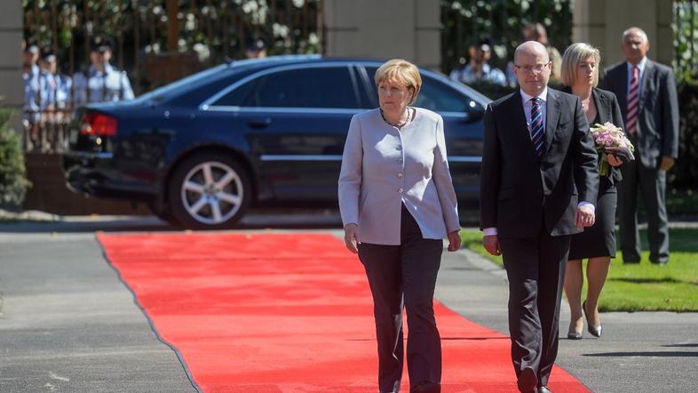 Angela Merkel v Pragi