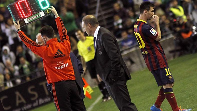 Messi poškodba Pepe Mel Betis Barcelona