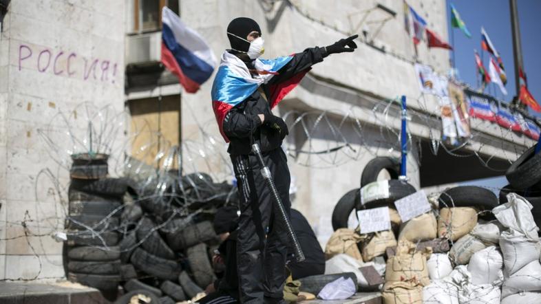 proruski protestnik barikade ukrajina