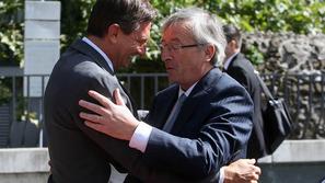 Pahor, Juncker, obisk