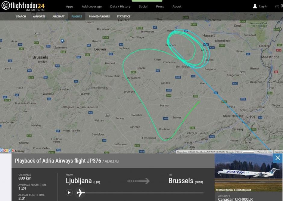 Flight Radar Adria Airways | Avtor: Flight Radar 