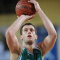 Sport 11.04.10, kosarka, tekma, Smiljan Pavic at basketball match TCG Mercator -