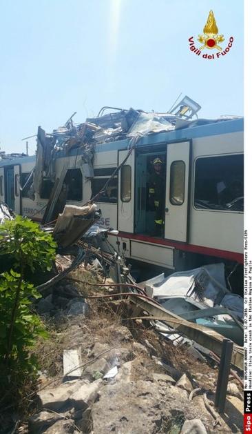 železniška nesreča Bari
