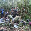 letalska nesreča otroci v džungli Kolumbija