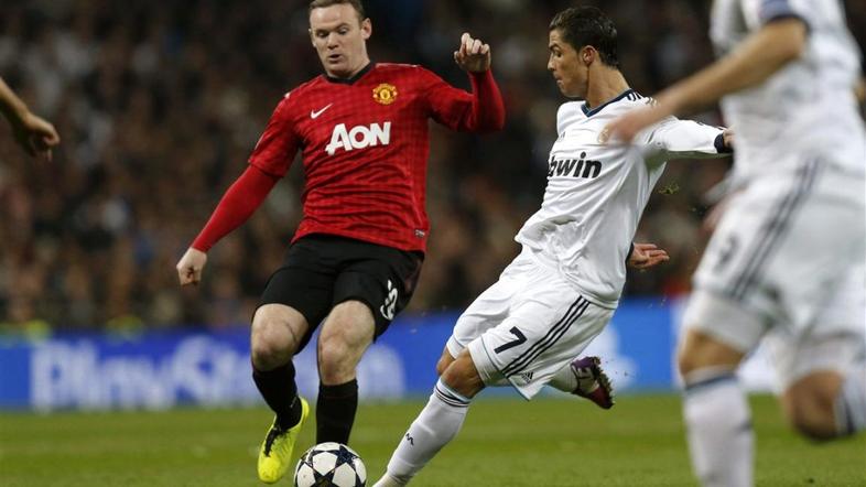 Ronaldo Rooney Real Madrid Manchester United Liga prvakov osmina finala