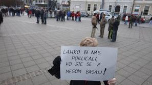 Protestnica v Kranju