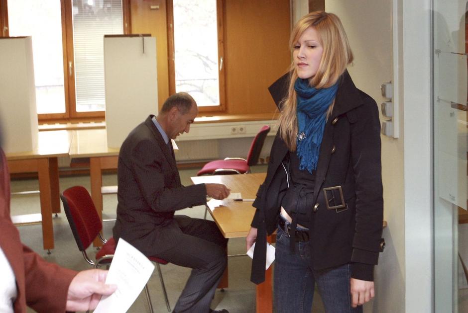 Slovenija 07.11.07, Nika Jansa in Janez Jansa, predcasne volitve za predsednika  | Avtor: Boštjan Tacol